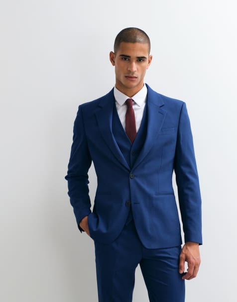 ASOS DESIGN slim fit blazer i blå - view 1