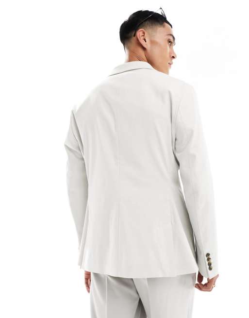 ASOS DESIGN slim fit blazer in dove grey ASOS