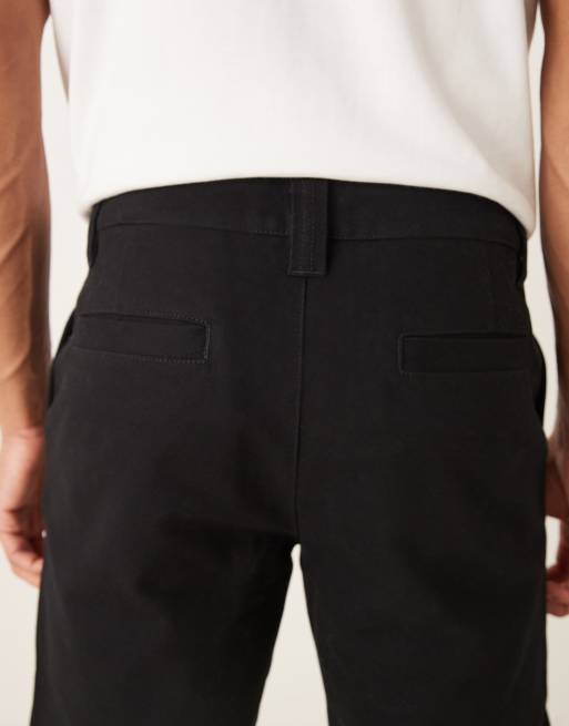 ASOS DESIGN - Slim-fit broek in zwart moleskin, 4 van 5