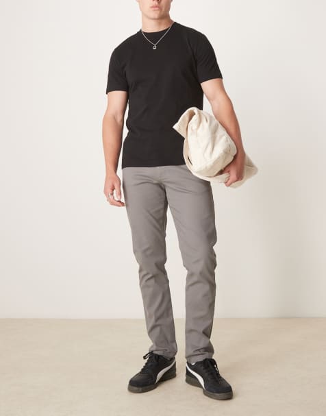 ASOS DESIGN - Slim-fit chino in grijs - view 1