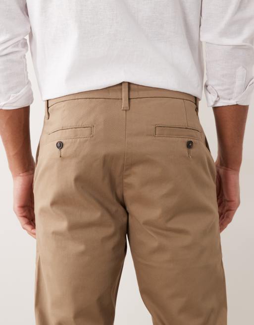 ASOS DESIGN slim fit chino in tan, 5 of 5