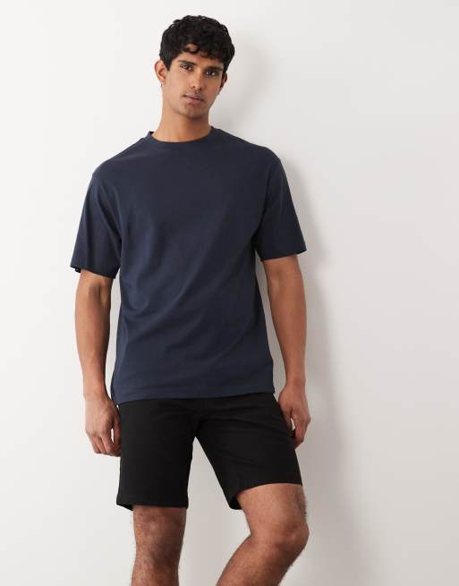 ASOS DESIGN slim fit chino shorts in black, 2 of 5