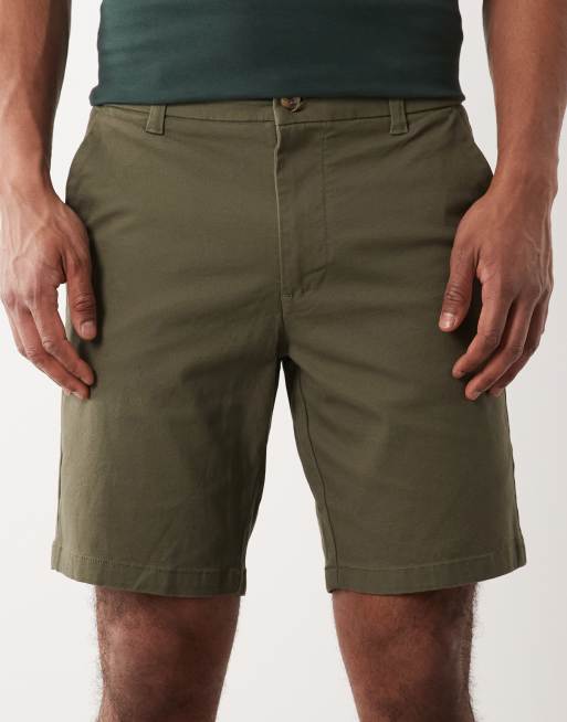 ASOS DESIGN slim fit chino shorts in khaki, 5 of 5