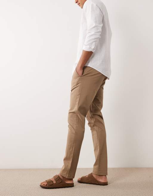 ASOS DESIGN – Slim-Fit-Chinohose in Hellbraun, 2 von 5