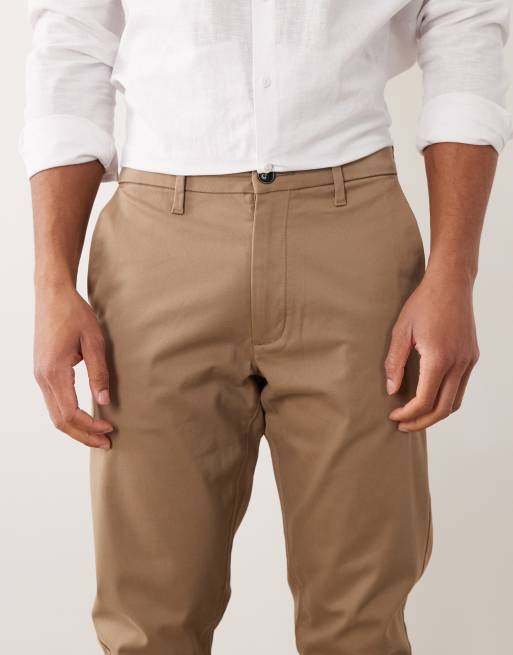 ASOS DESIGN – Slim-Fit-Chinohose in Hellbraun, 4 von 5