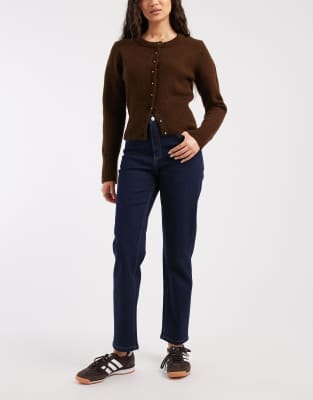 Asos Design Slim Fit Comfort Jeans In Blue