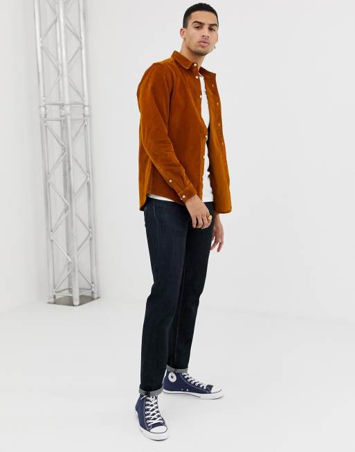 Asos design cord outlet western jacket in mustard