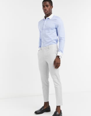 ASOS DESIGN slim fit dress shirt in 