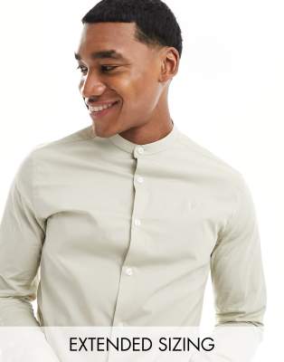 slim fit dress slacks Men's Slim Fit Solid Color Dress Shirt (Ivory), Ivory / X-Large/17-17.5 Neck/36-37 Sleeve main image 1