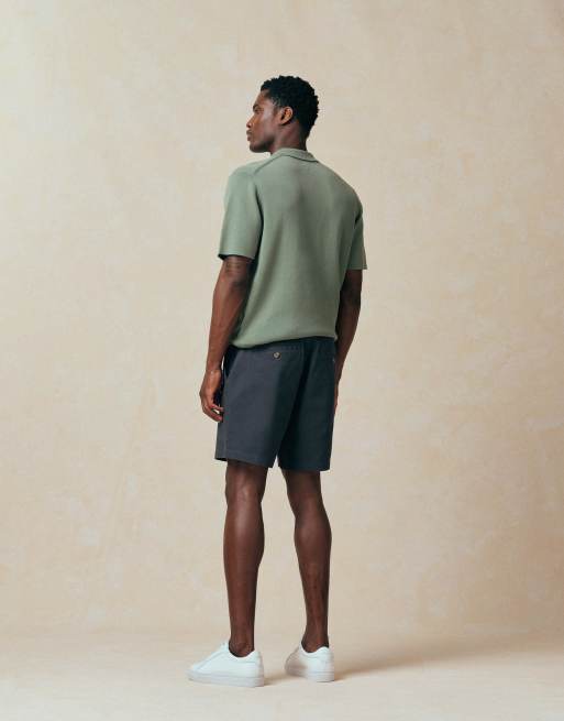 ASOS DESIGN - Slim-fit halflange chinoshort in antracietgrijs, 3 van 5