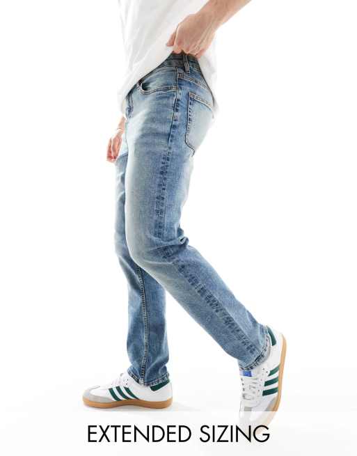 ASOS DESIGN - Slim fit-jeans i lyseblå vask