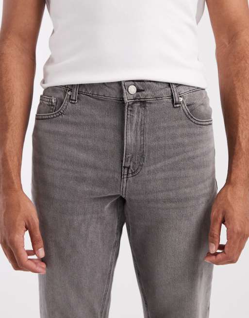 ASOS DESIGN – Slim-Fit-Jeans in grauer Waschung, 4 von 5