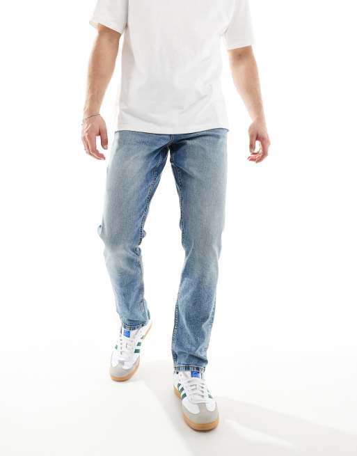 ASOS DESIGN slim fit jeans in light wash blue, 2 of 5