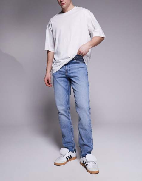 ASOS DESIGN slim fit jeans in light wash blue - view 1