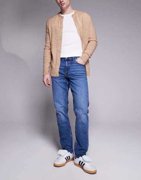 ASOS DESIGN slim fit jeans in mid wash blue - view 1