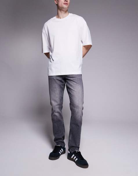 ASOS DESIGN – Slim Fit Jeans in verwaschenem Schwarz - view 1