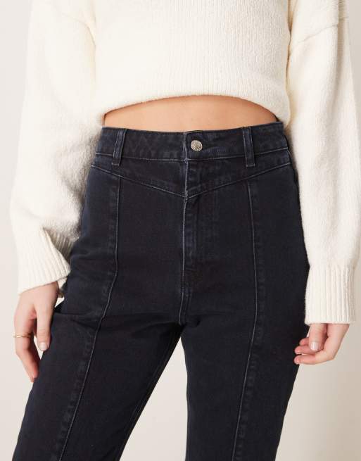ASOS DESIGN - Slim-fit jeans met hoge taille en naden, 4 van 5