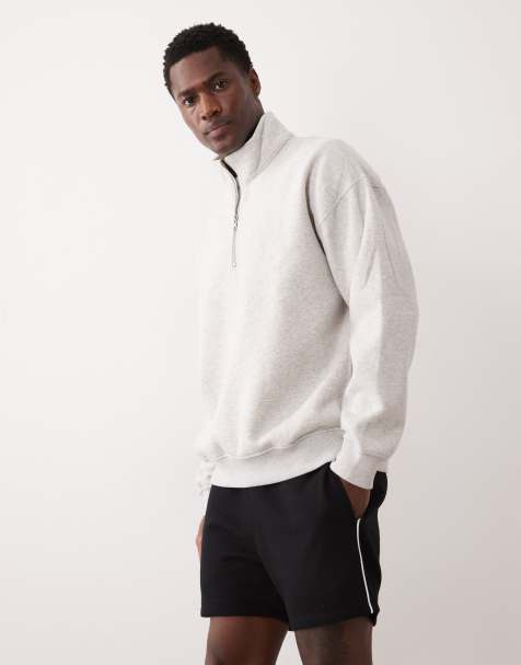 ASOS DESIGN - Slim-fit jersey short met contrasterende biezen aan de zijkant in zwart - view 1