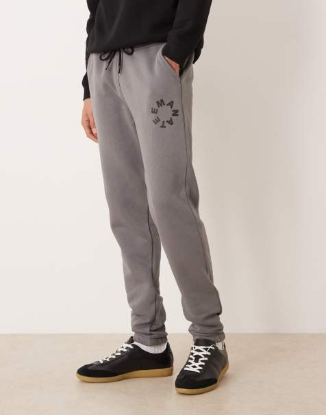 ASOS DESIGN SLIM FIT JOGGER IN KHAKI - view 1