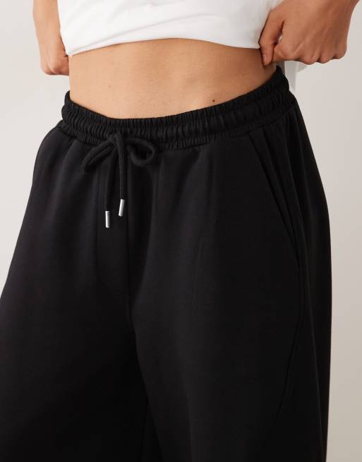 ASOS DESIGN slim-fit jogger met plooien co-ord set in zwart, 3 van 5
