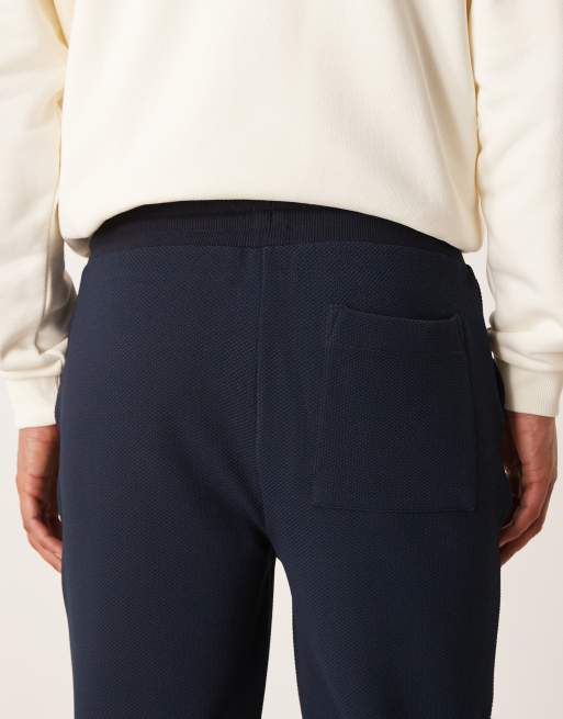 ASOS DESIGN – Slim-Fit-Jogginghose aus strukturiertem Jacquard in Marineblau , 4 von 5