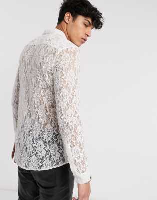 asos lace shirt