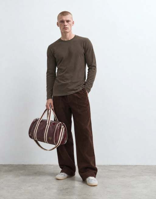 ASOS DESIGN slim fit långärmad t-shirt i brun med mjuk känsla, 6 av 8