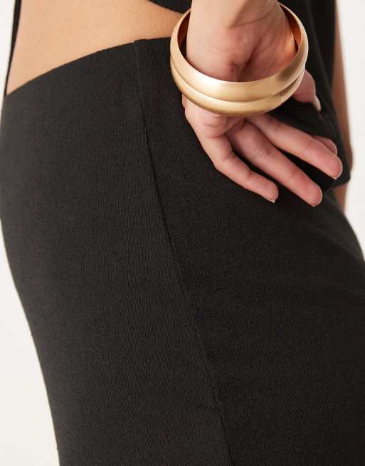 ASOS DESIGN slim fit maxi skirt in black - part of a set, 5 of 5