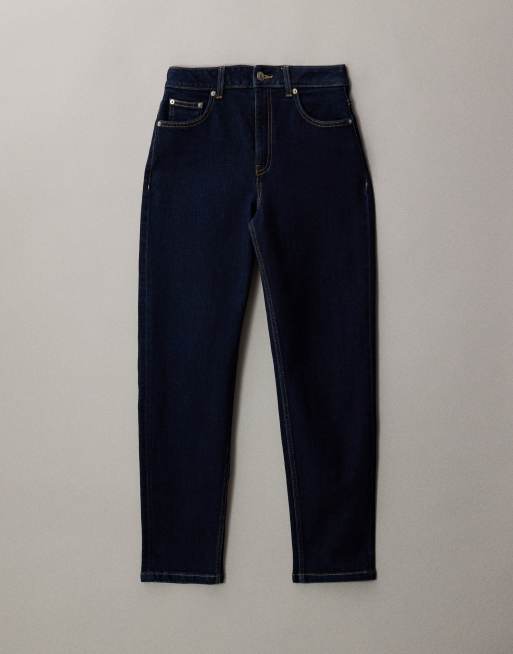 ASOS DESIGN slim fit mom jeans in rinse, 5 of 7