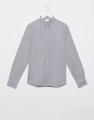 charcoal oxford shirt