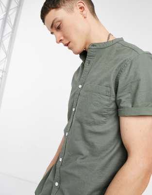 khaki slim fit shirt
