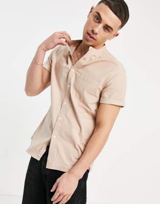 tan oxford shirt