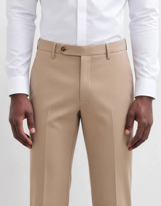ASOS DESIGN - Slim fit pantalon in kiezelkleur, 7 van 9