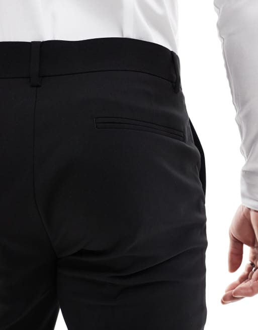 ASOS Design - Slim-fit pantalon in zwart, 3 van 5