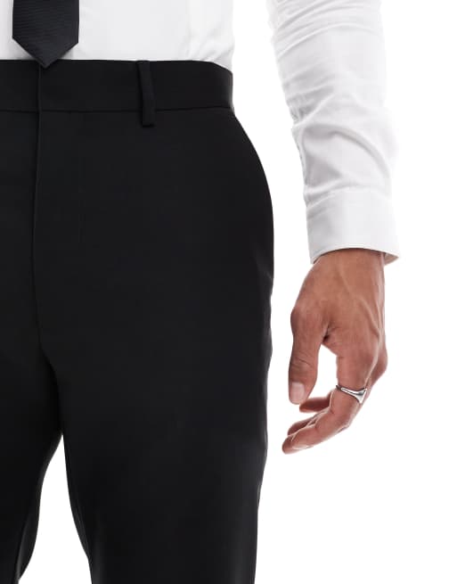 ASOS Design - Slim-fit pantalon in zwart, 4 van 5