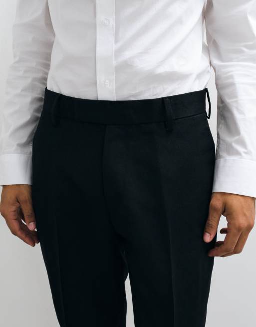ASOS DESIGN slim-fit pantalon in zwart, 3 van 5