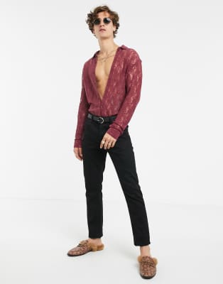asos lace shirt
