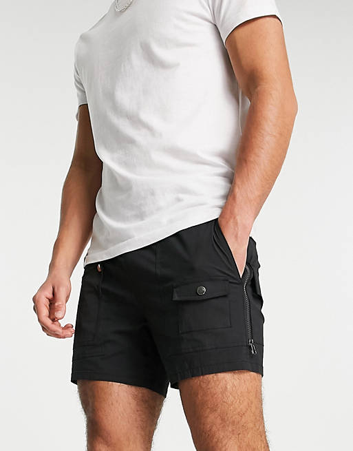 Kleding Herenkleding Shorts Syn-o Fit Zwart design Short 