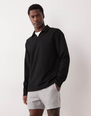 Asos Design Slim Fit Shorter Shorts With Contrast Side Piping In Black