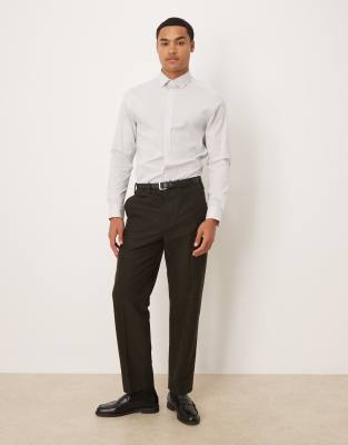 Asos Design Slim Fit Smart Shirt In White