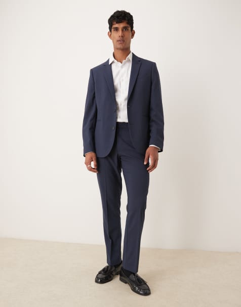ASOS DESIGN slim fit suit in navy - view 1