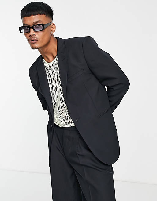 ASOS DESIGN slim fit suit jacket in black | ASOS