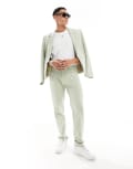 [ASOS DESIGN] ASOS DESIGN slim fit suit pants in sage green W36 L34 Sage