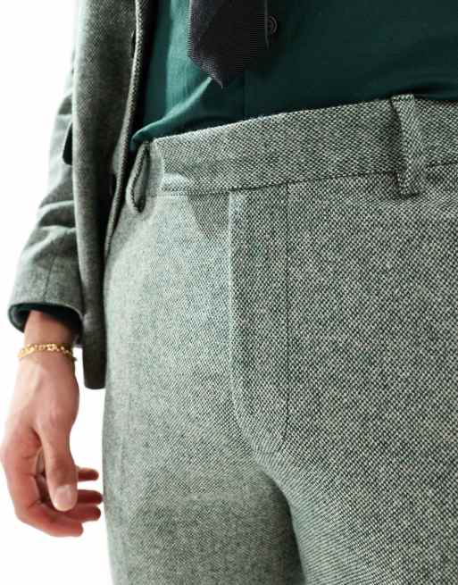 Asos tweed trousers outlet