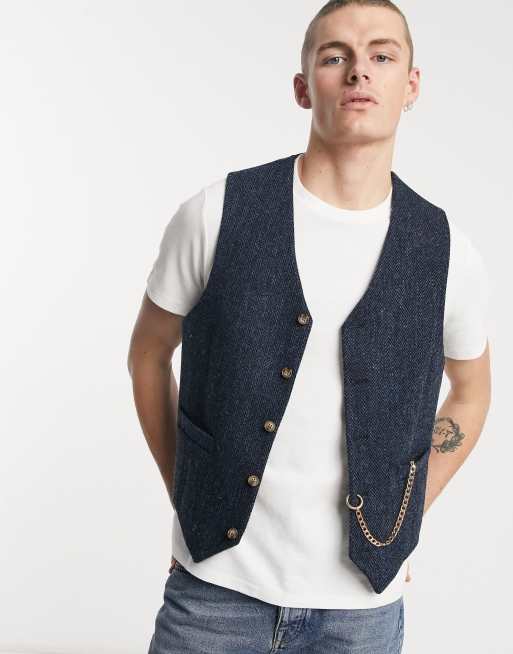 Tweed 2025 waistcoat asos