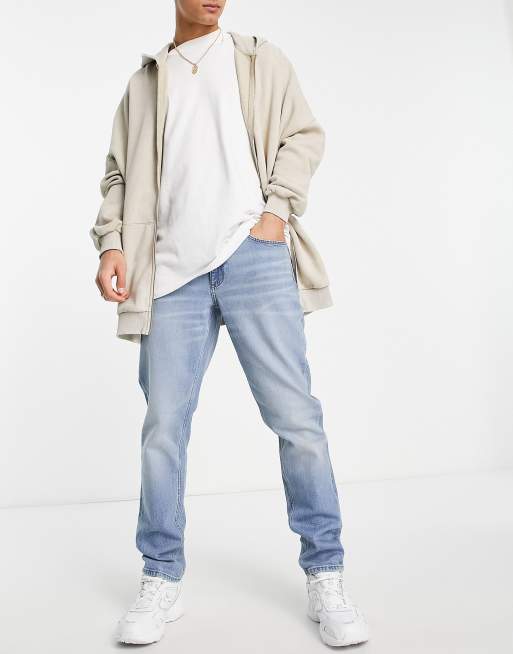 ASOS DESIGN - Slim-jeans i lys retroblå vask med stræk 