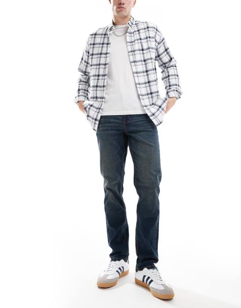 ASOS DESIGN slim jeans in dark wash with tint - view 1
