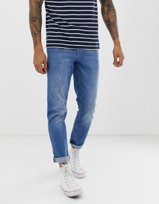 asos design baggy jeans in vintage light wash blue