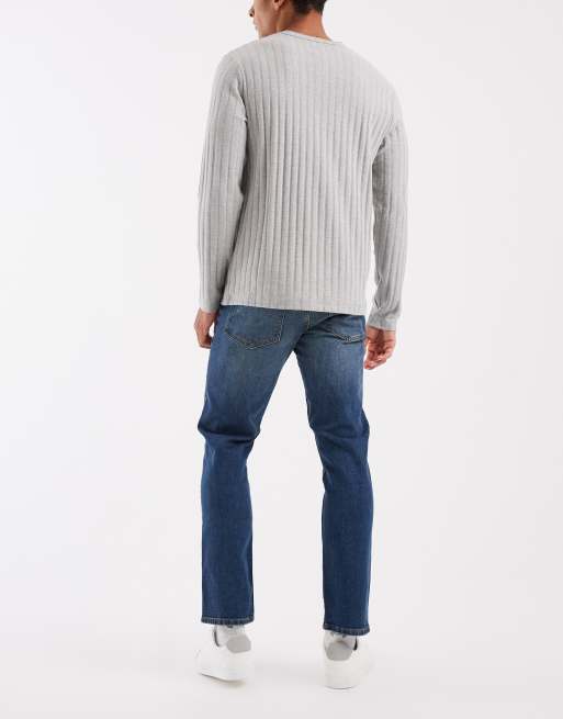 ASOS DESIGN slim jeans in mid wash blue, 3 of 5
