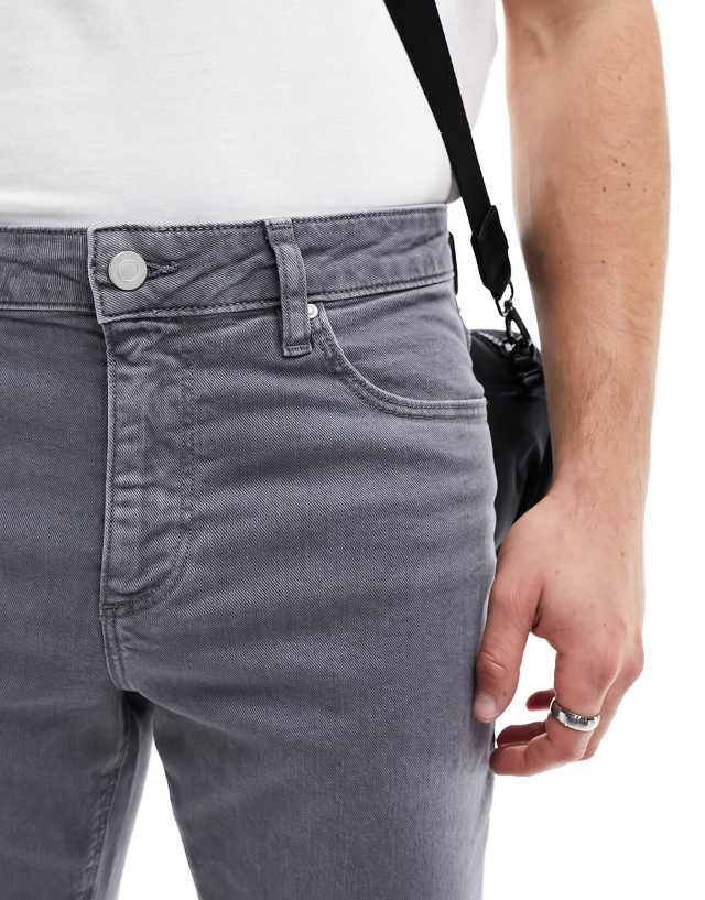 ASOS DESIGN slim jeans in vintage gray 2